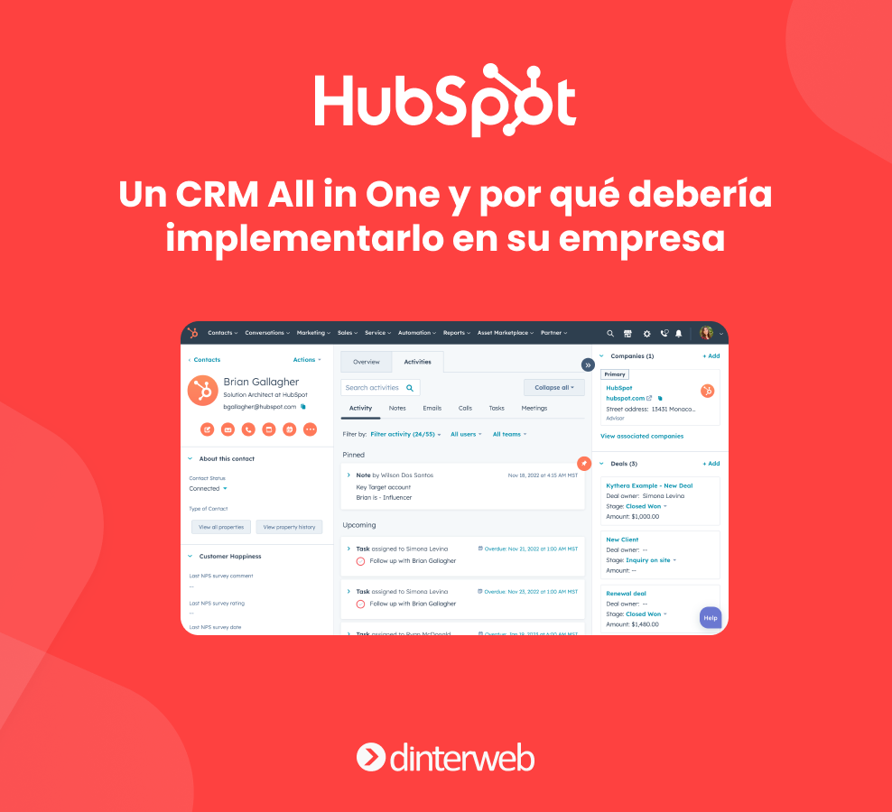 HubSpot: un CRM All in One y por qué debería implementarlo en su empresa