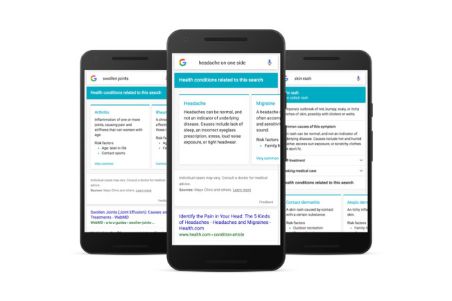 Google ofrecerá valoraciones médicas